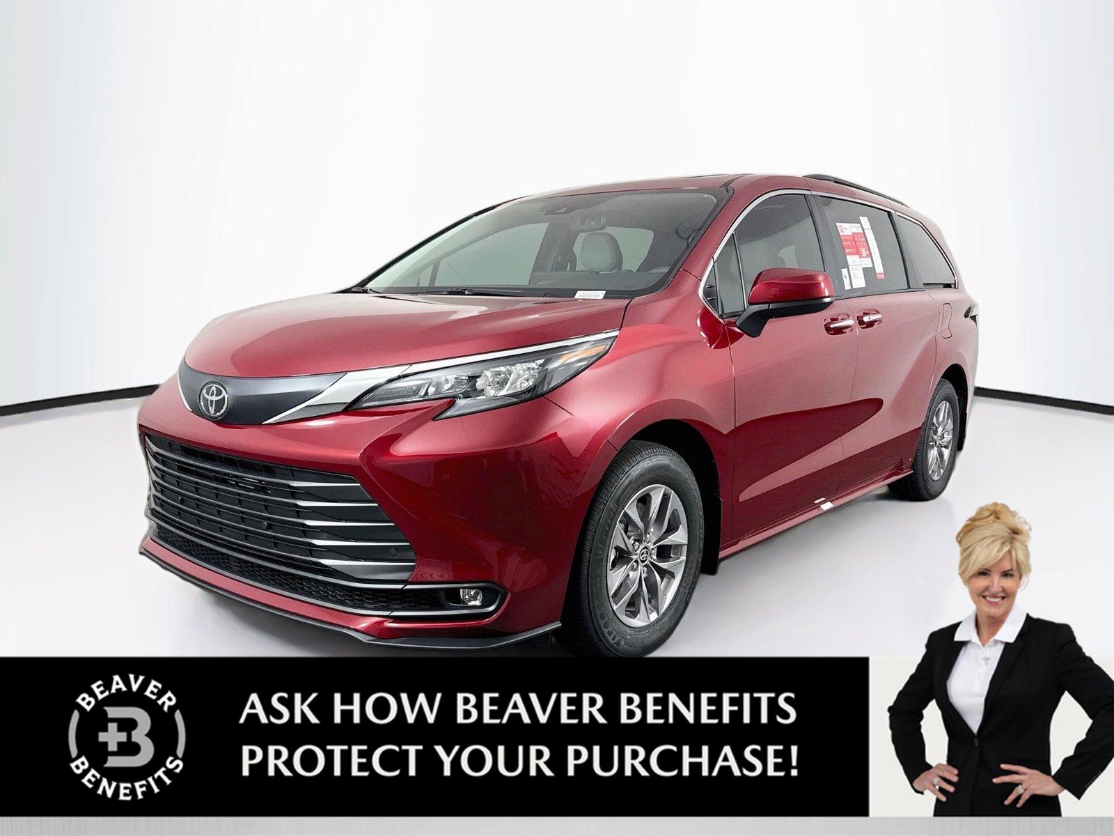 Red (Ruby Flare Pearl) 2026 Toyota Sienna Minivan Front-Wheel Drive 
