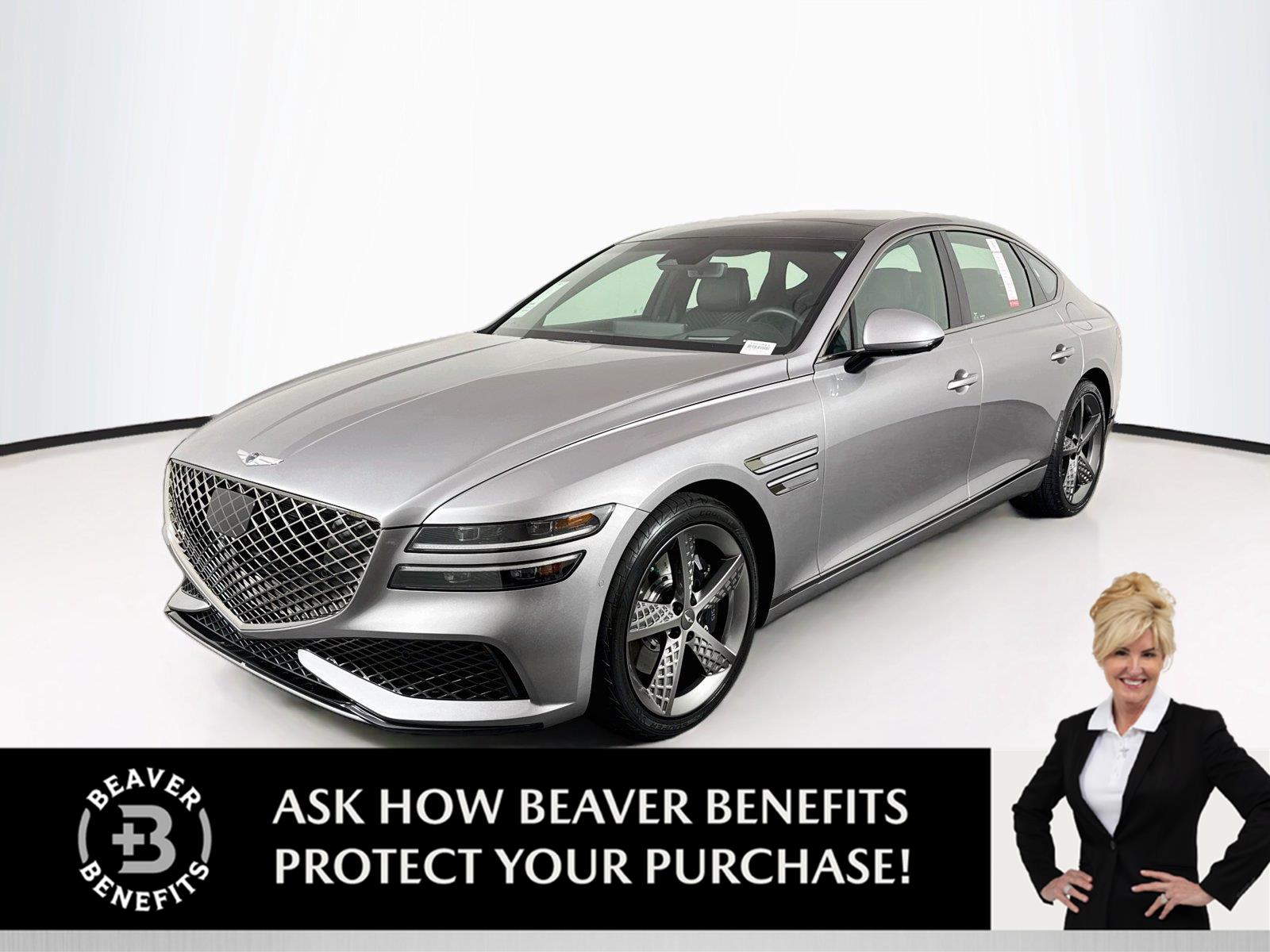 Savile Silver 2024 Genesis G80 Sedan All-Wheel Drive 8-Speed Automatic