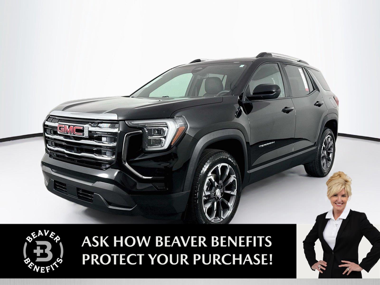 Black (Ebony Twilight Metallic) 2025 GMC Terrain SUV / Crossover Four-Wheel Drive 8-Speed Automatic