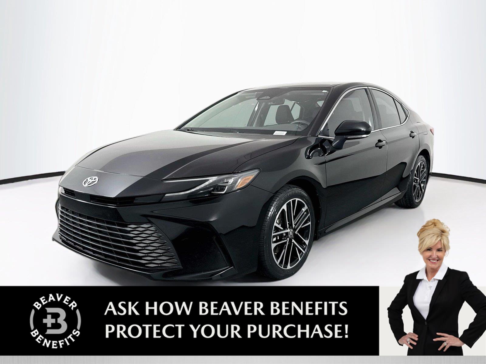 Midnight Black Metallic 2025 Toyota Camry Sedan Front-Wheel Drive Continuously Variable Transmission