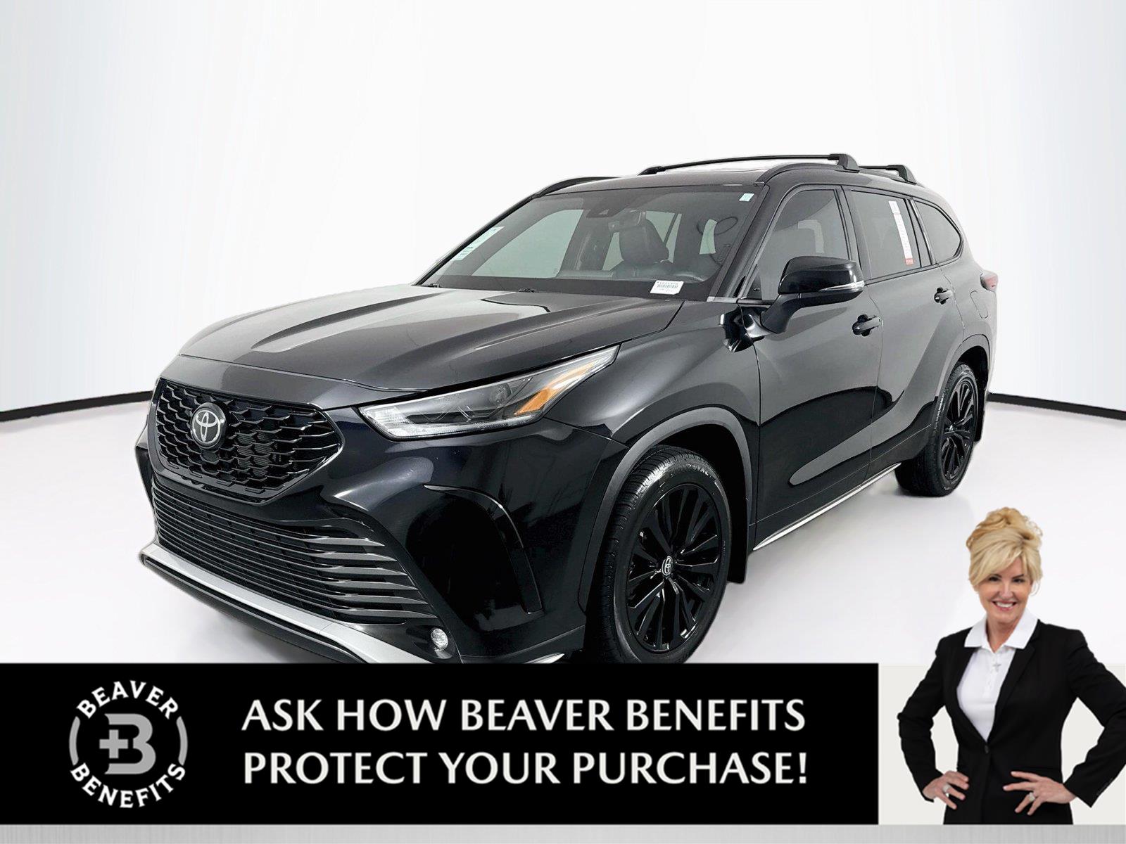 Midnight Black Metallic 2024 Toyota Highlander SUV / Crossover Front-Wheel Drive Automatic