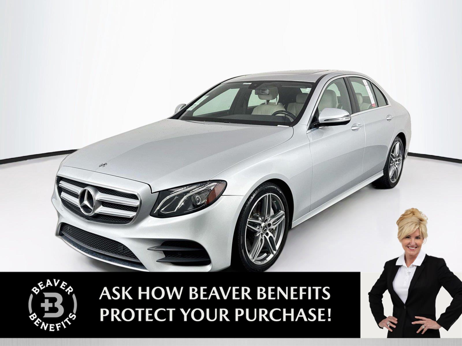 Iridium Silver Metallic 2019 Mercedes-Benz E-Class Sedan Rear-Wheel Drive Automatic