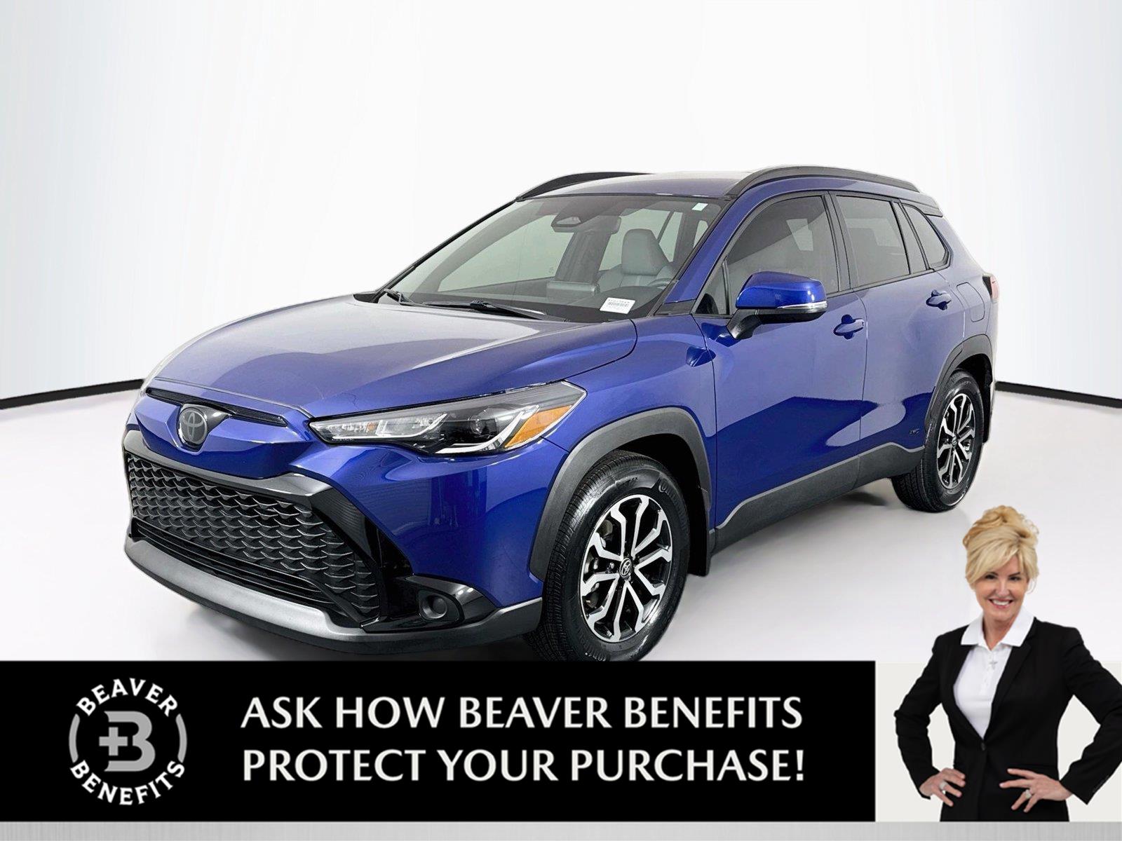 Blue Crush Metallic 2024 Toyota Corolla Cross Hybrid SUV / Crossover All-Wheel Drive Continuously Variable Transmission
