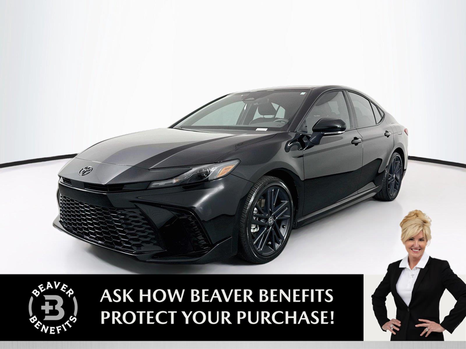 Midnight Black Metallic 2026 Toyota Camry Sedan Front-Wheel Drive Continuously Variable Transmission