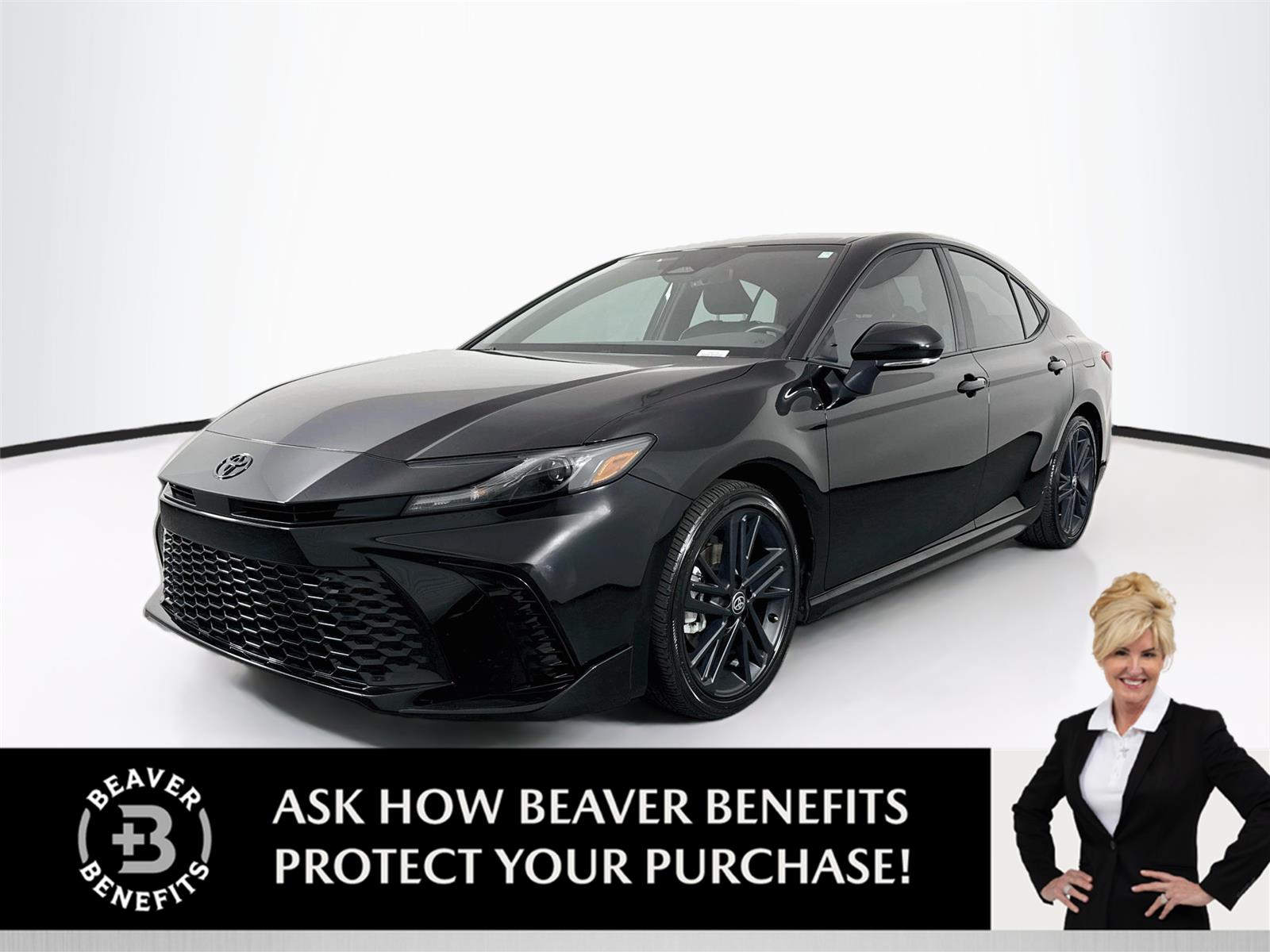 Midnight Black Metallic 2026 Toyota Camry Sedan Front-Wheel Drive Continuously Variable Transmission