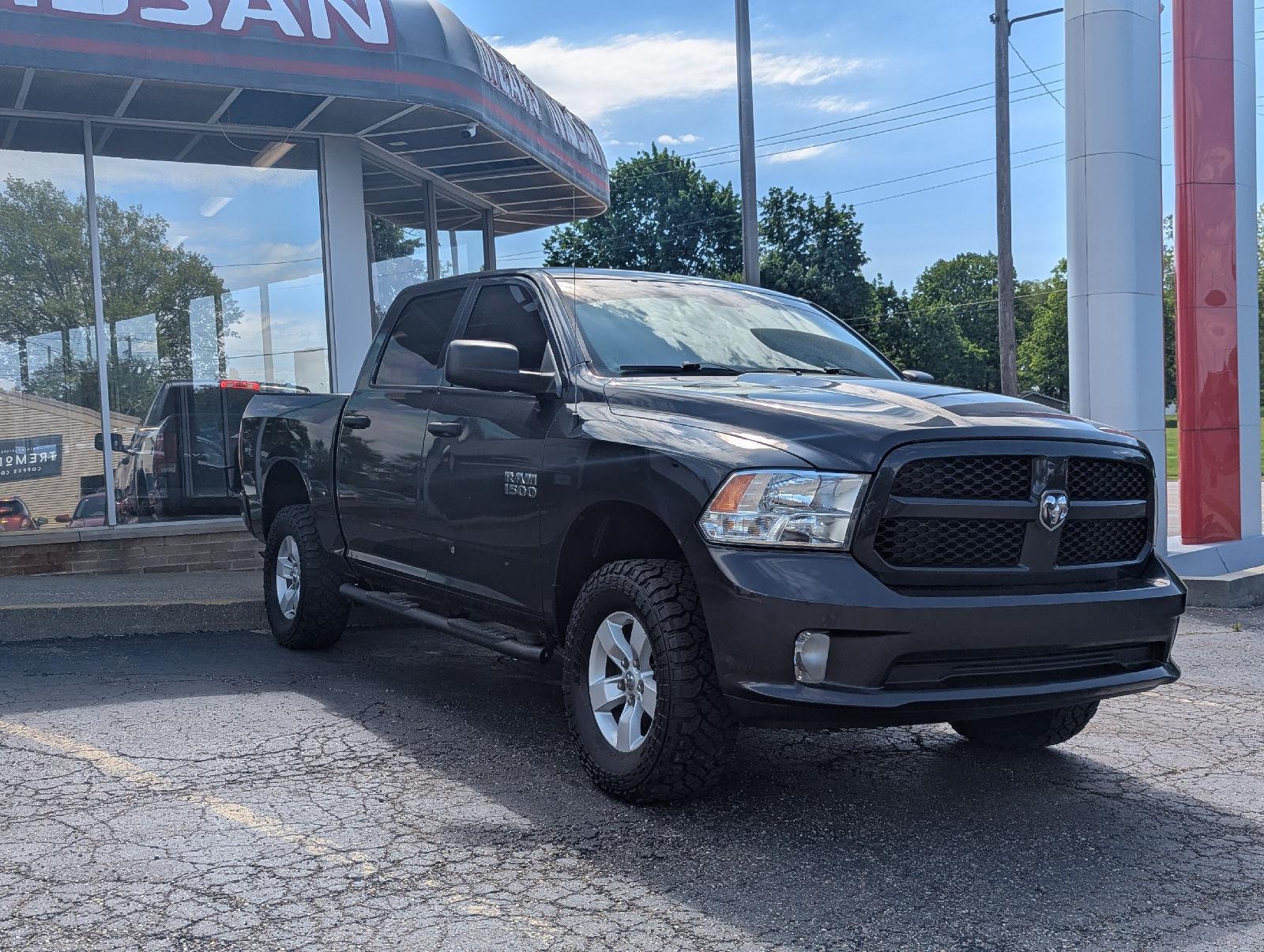 Gray (Maximum Steel Metallic Clearcoat) 2017 RAM 1500 Pickup Truck Four-Wheel Drive 8-Speed Automatic