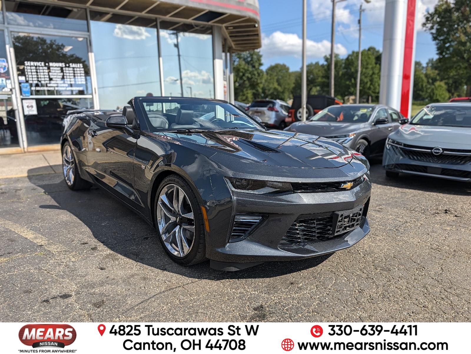 Black 2018 Chevrolet Camaro Convertible Rear-Wheel Drive 8-Speed Automatic