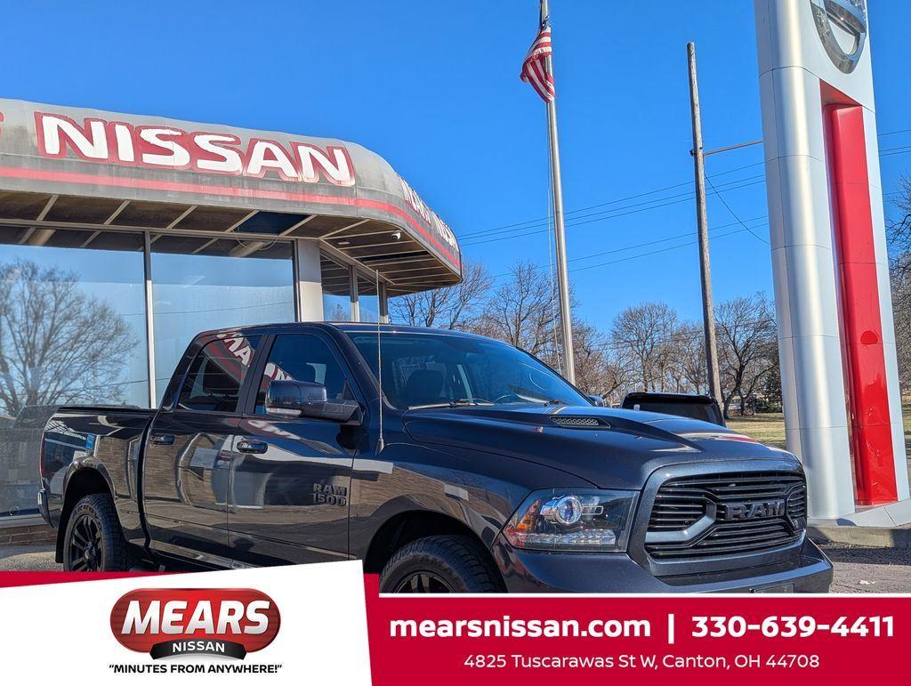 Gray (Maximum Steel Metallic) 2018 RAM 1500 Sport Crew Cab 4WD Pickup Truck Four-Wheel Drive 8-Speed Automatic