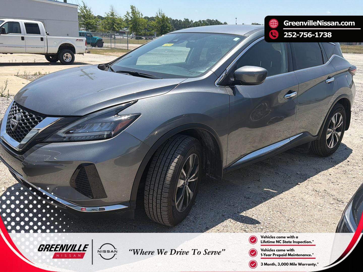 Gray (Gun Metallic) 2023 Nissan Murano S FWD SUV / Crossover Front-Wheel Drive Continuously Variable Transmission