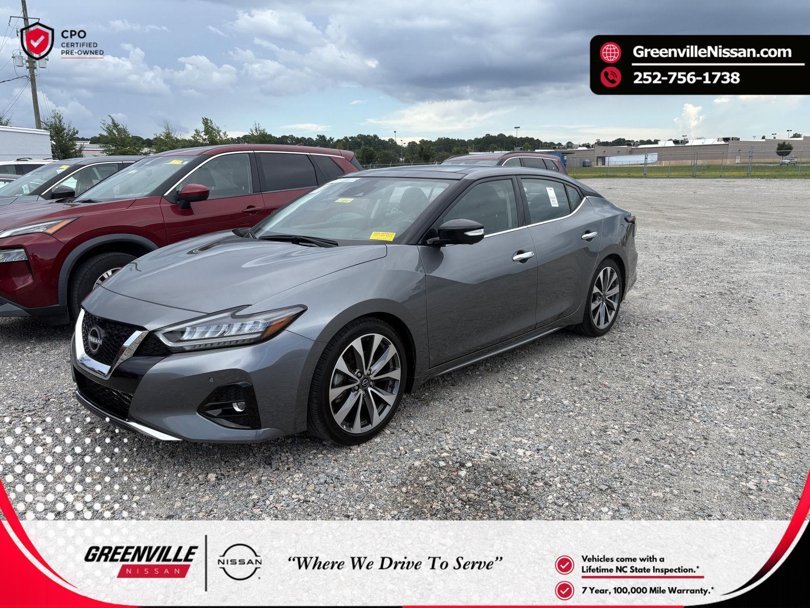Gray (Gun Metallic) 2023 Nissan Maxima Sedan Front-Wheel Drive Continuously Variable Transmission