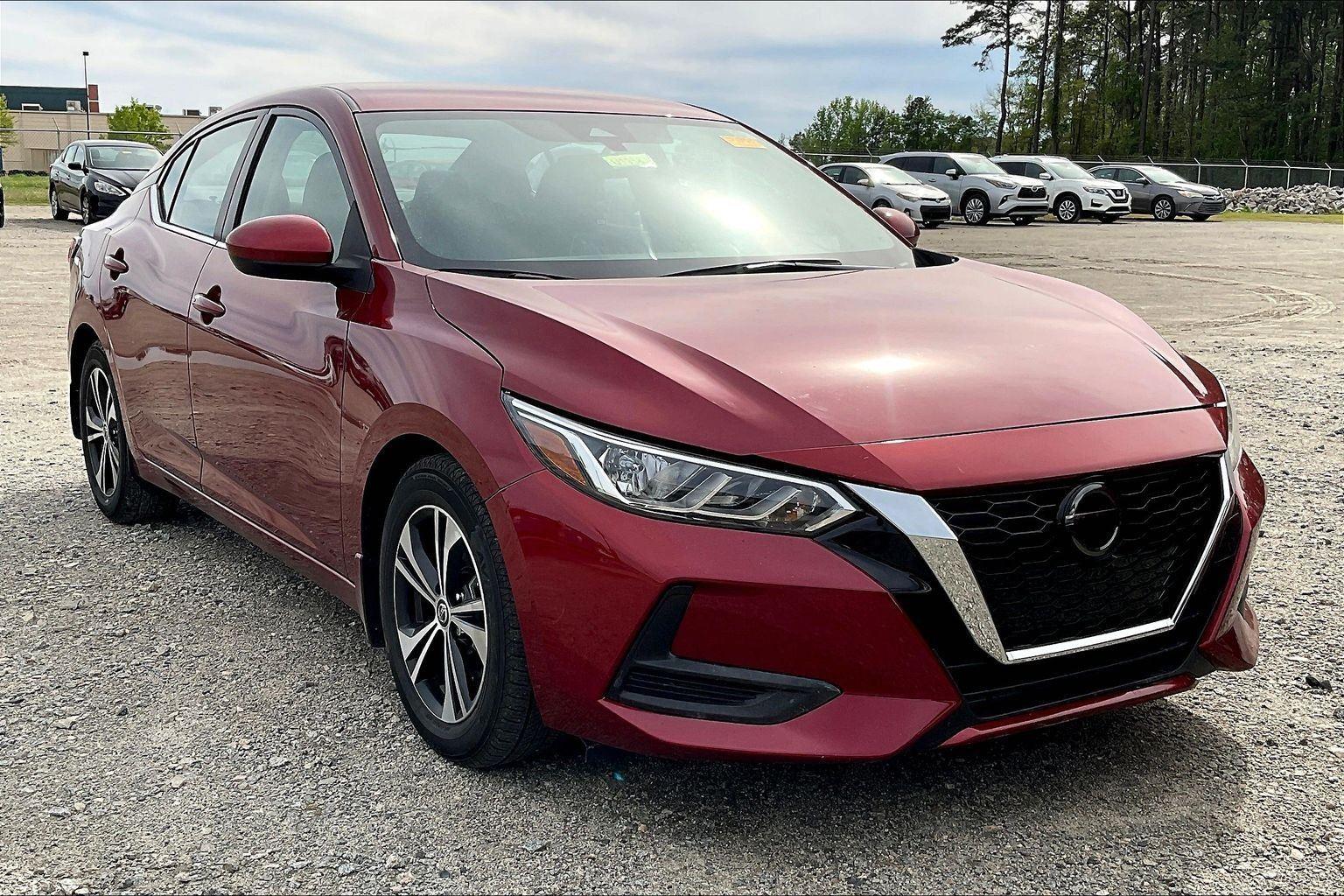 Red (Scarlet Ember Tintcoat) 2023 Nissan Sentra SV FWD Sedan Front-Wheel Drive Continuously Variable Transmission