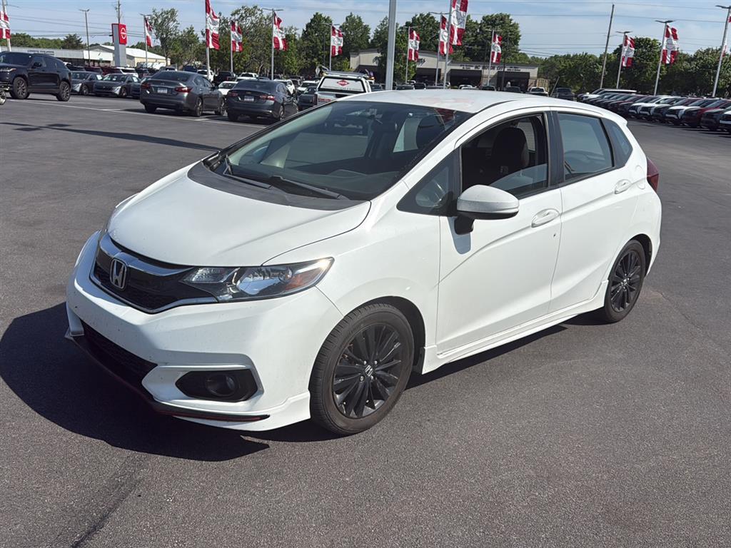 White Orchid Pearl 2018 Honda Fit Sport Hatchback Front-Wheel Drive Continuously Variable Transmission