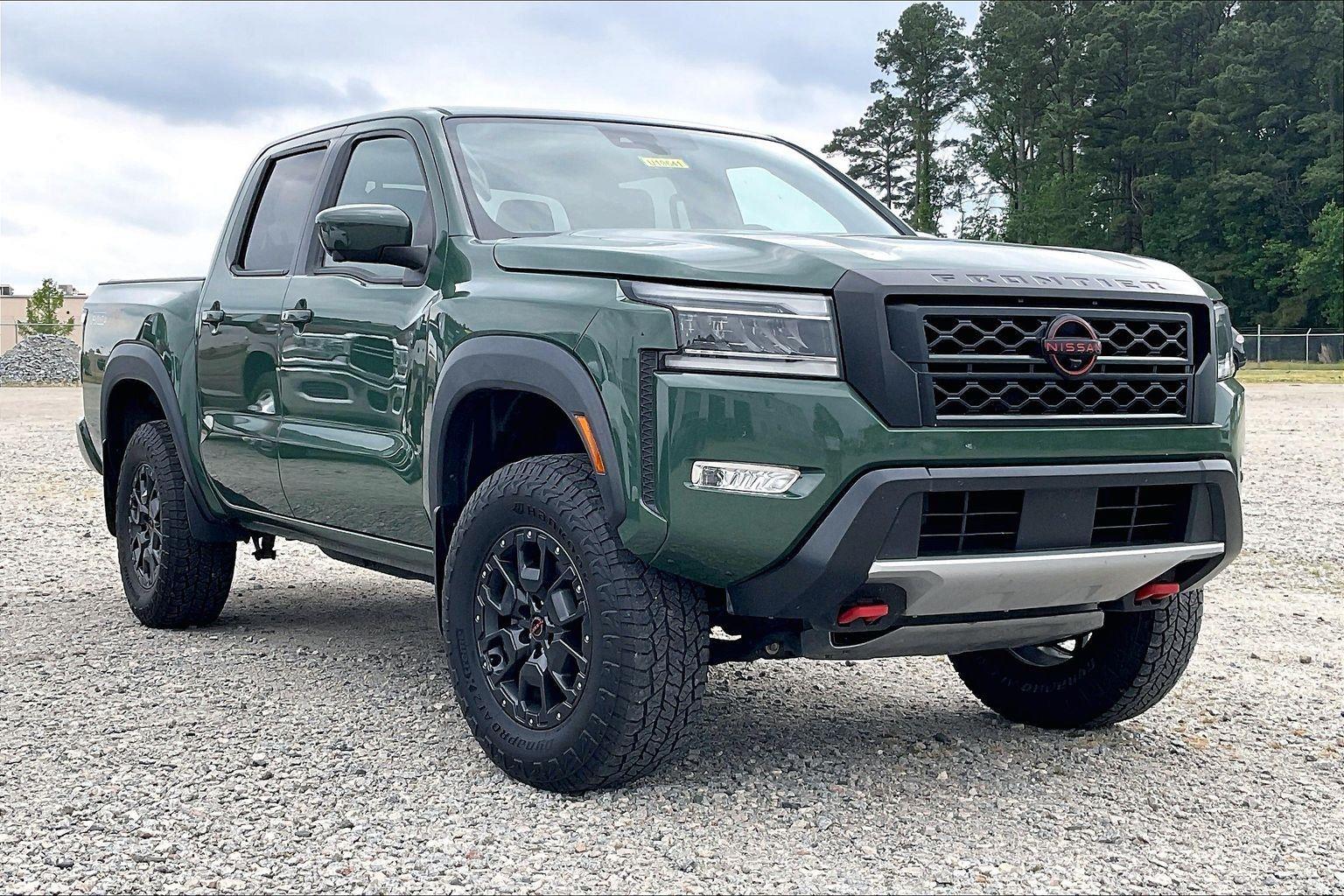 Tactical Green Metallic 2022 Nissan Frontier PRO-4X Crew Cab 4WD Pickup Truck Four-Wheel Drive Automatic