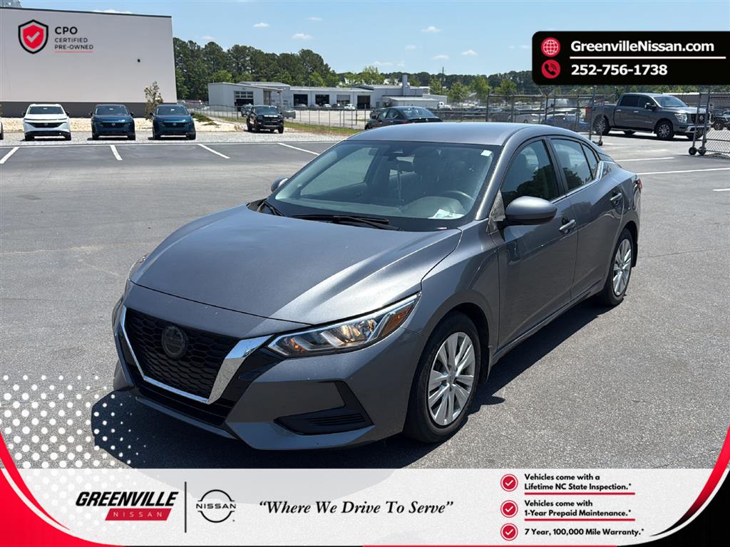 Gray (Gun Metallic) 2023 Nissan Sentra S FWD Sedan Front-Wheel Drive Continuously Variable Transmission