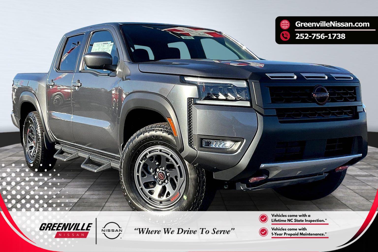 Gray (Gun Metallic) 2026 Nissan Frontier PRO-4X Crew Cab 4WD Pickup Truck Four-Wheel Drive Automatic