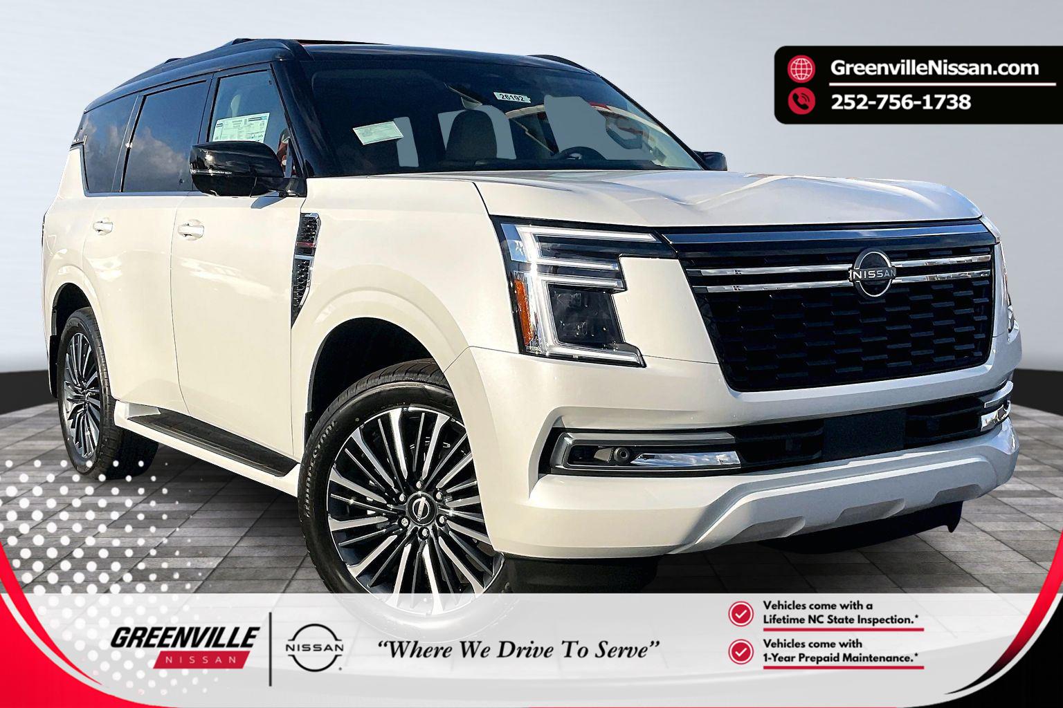 Everest White Pearl Tricoat/Super Black 2026 Nissan Armada Platinum Reserve 4WD SUV / Crossover Four-Wheel Drive Automatic