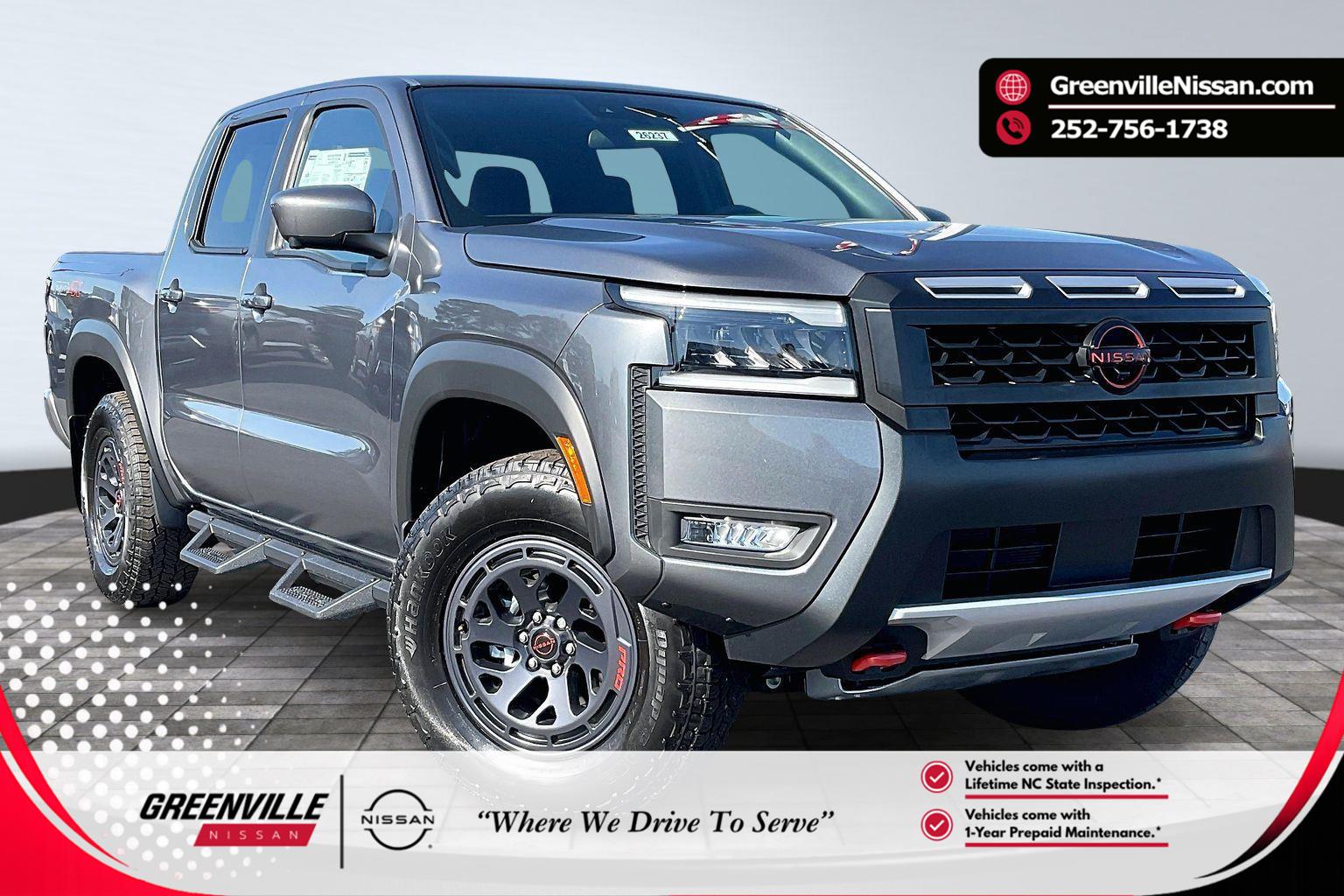 Gray (Gun Metallic) 2026 Nissan Frontier Pickup Truck Four-Wheel Drive Automatic
