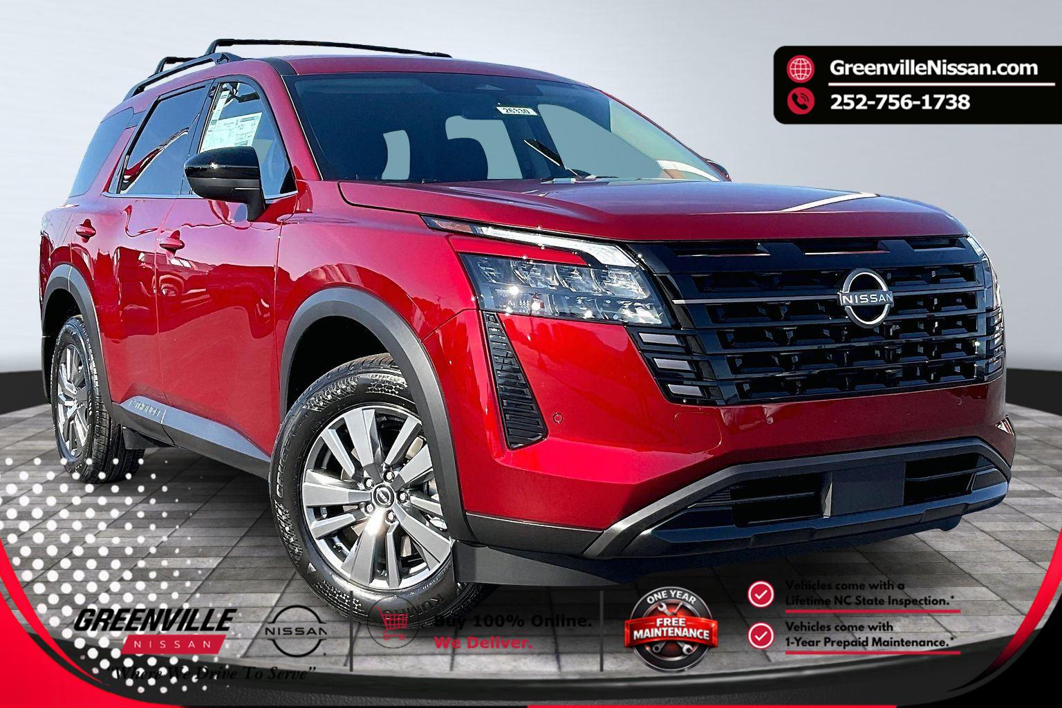 Red (Scarlet Ember Tintcoat) 2026 Nissan Pathfinder SV 4WD SUV / Crossover All-Wheel Drive Automatic