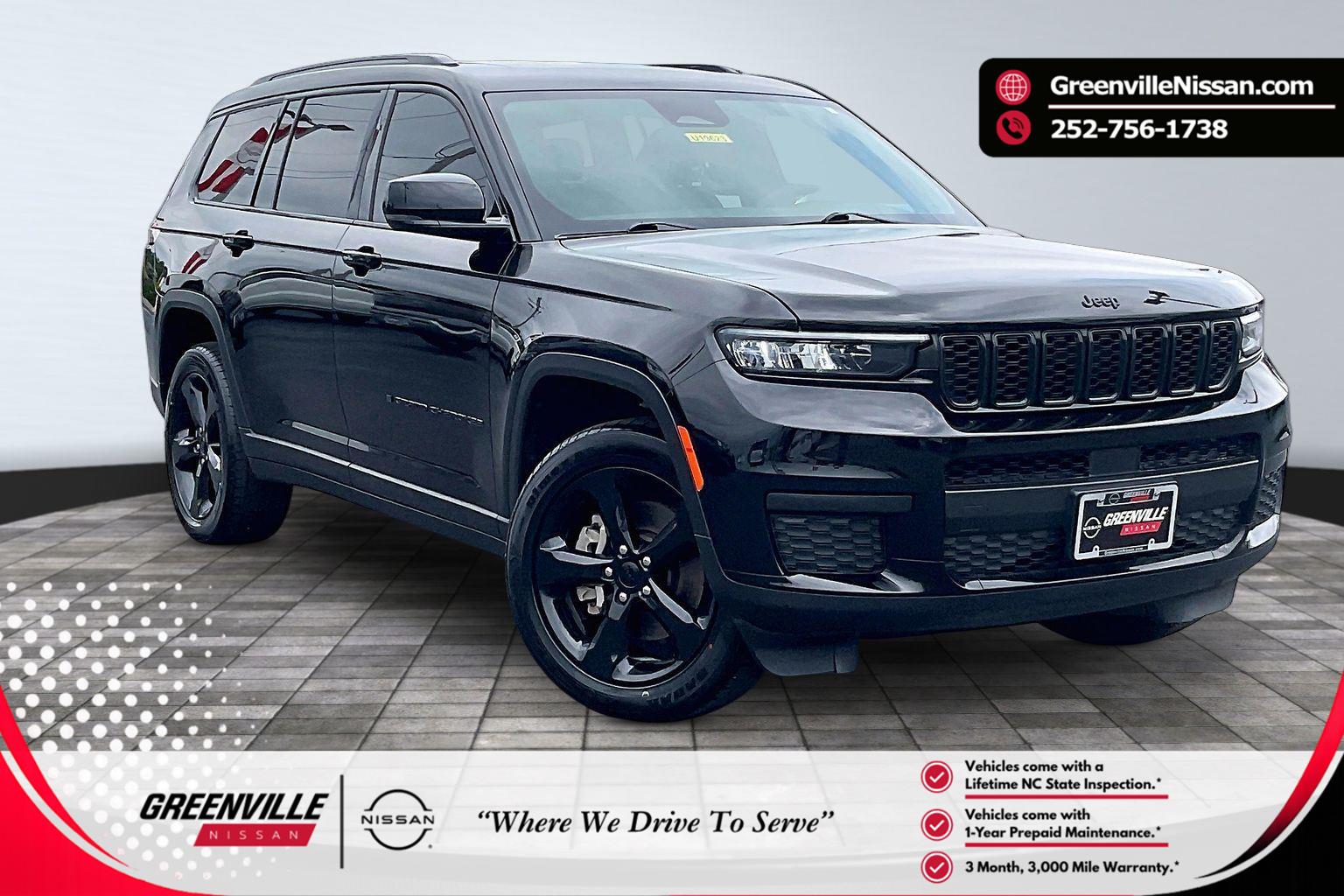 Diamond Black Crystal Pearlcoat 2024 Jeep Grand Cherokee L Altitude 4WD SUV / Crossover Four-Wheel Drive 8-Speed Automatic
