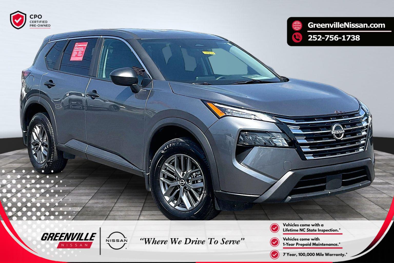 Gray (Gun Metallic) 2025 Nissan Rogue S FWD SUV / Crossover Front-Wheel Drive Continuously Variable Transmission