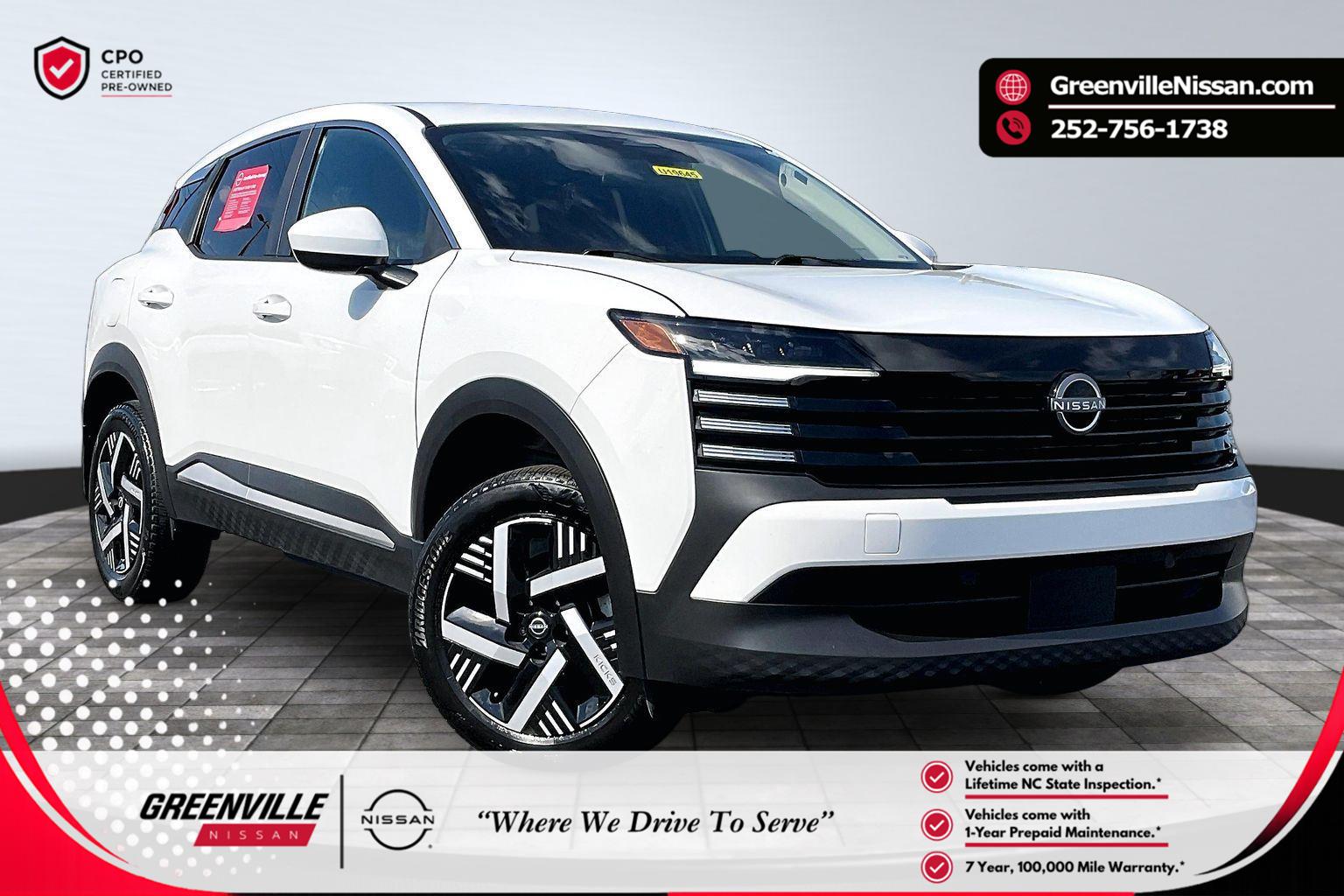 White (Fresh Powder) 2025 Nissan Kicks SV FWD SUV / Crossover Front-Wheel Drive Continuously Variable Transmission
