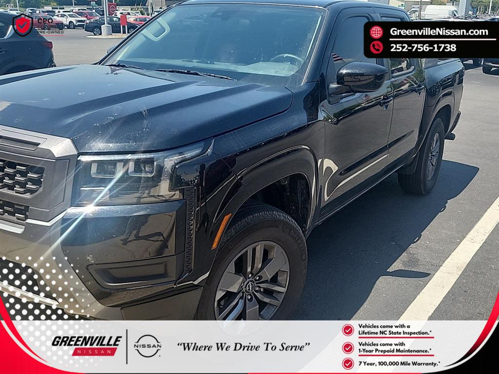 Super Black 2026 Nissan Frontier SV Crew Cab 4WD Pickup Truck Four-Wheel Drive Automatic