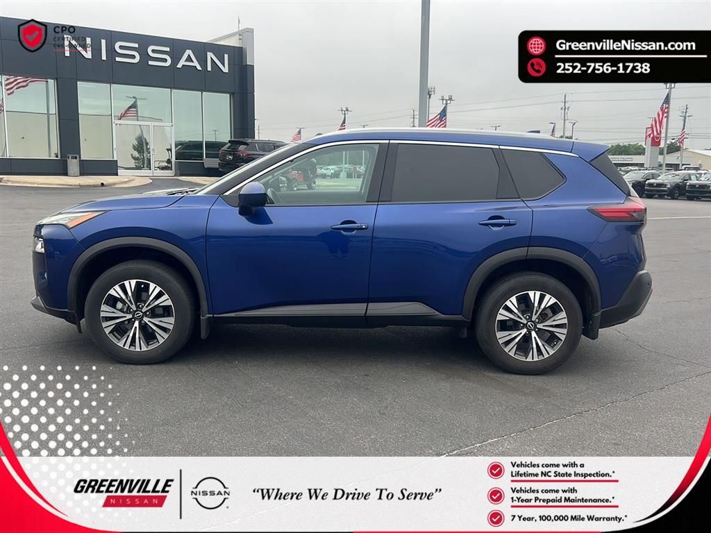Caspian Blue Metallic 2023 Nissan Rogue SV FWD SUV / Crossover Front-Wheel Drive Continuously Variable Transmission
