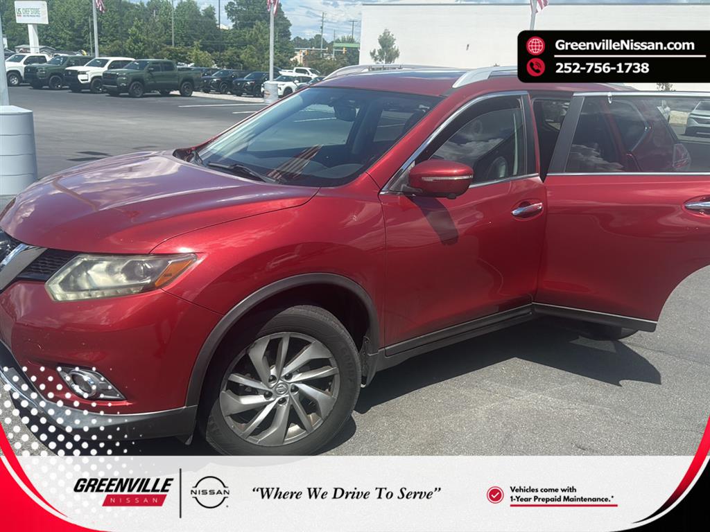 Cayenne Red 2015 Nissan Rogue SL AWD SUV / Crossover All-Wheel Drive Continuously Variable Transmission