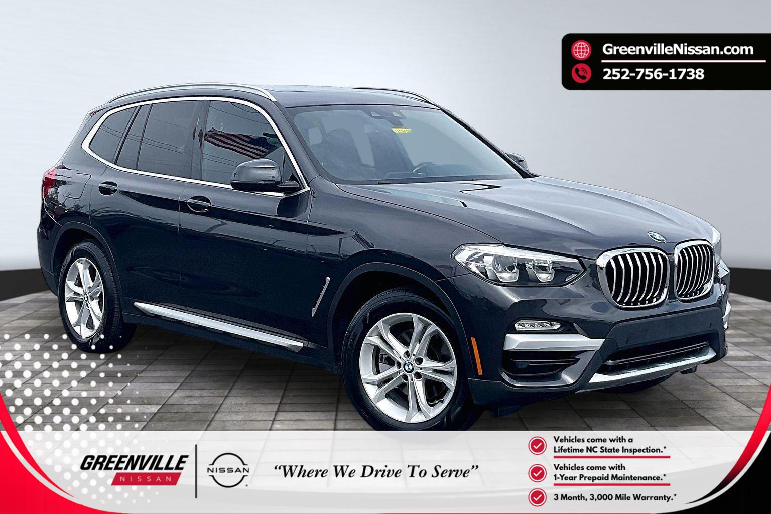 Black Sapphire Metallic 2018 BMW X3 xDrive30i AWD SUV / Crossover All-Wheel Drive Automatic