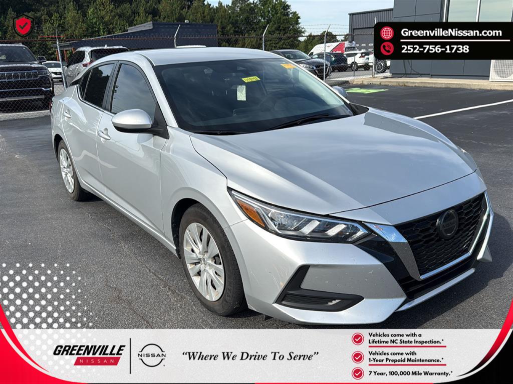 Brilliant Silver Metallic 2023 Nissan Sentra Sedan Front-Wheel Drive Continuously Variable Transmission