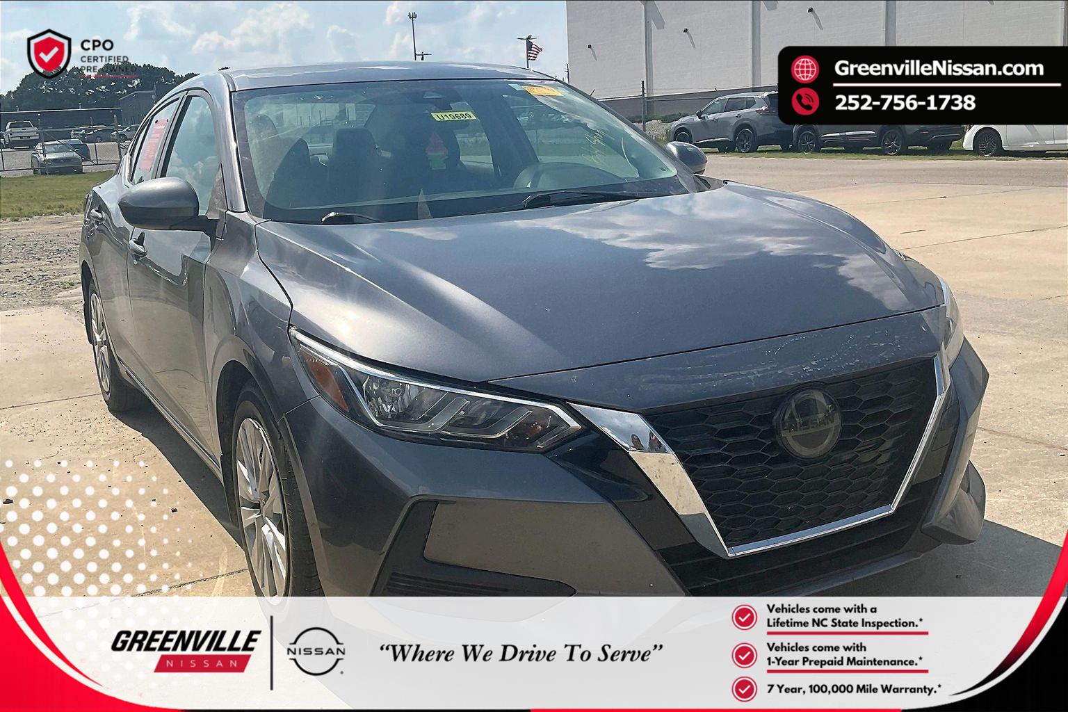 Gray (Gun Metallic) 2023 Nissan Sentra Sedan Front-Wheel Drive Continuously Variable Transmission