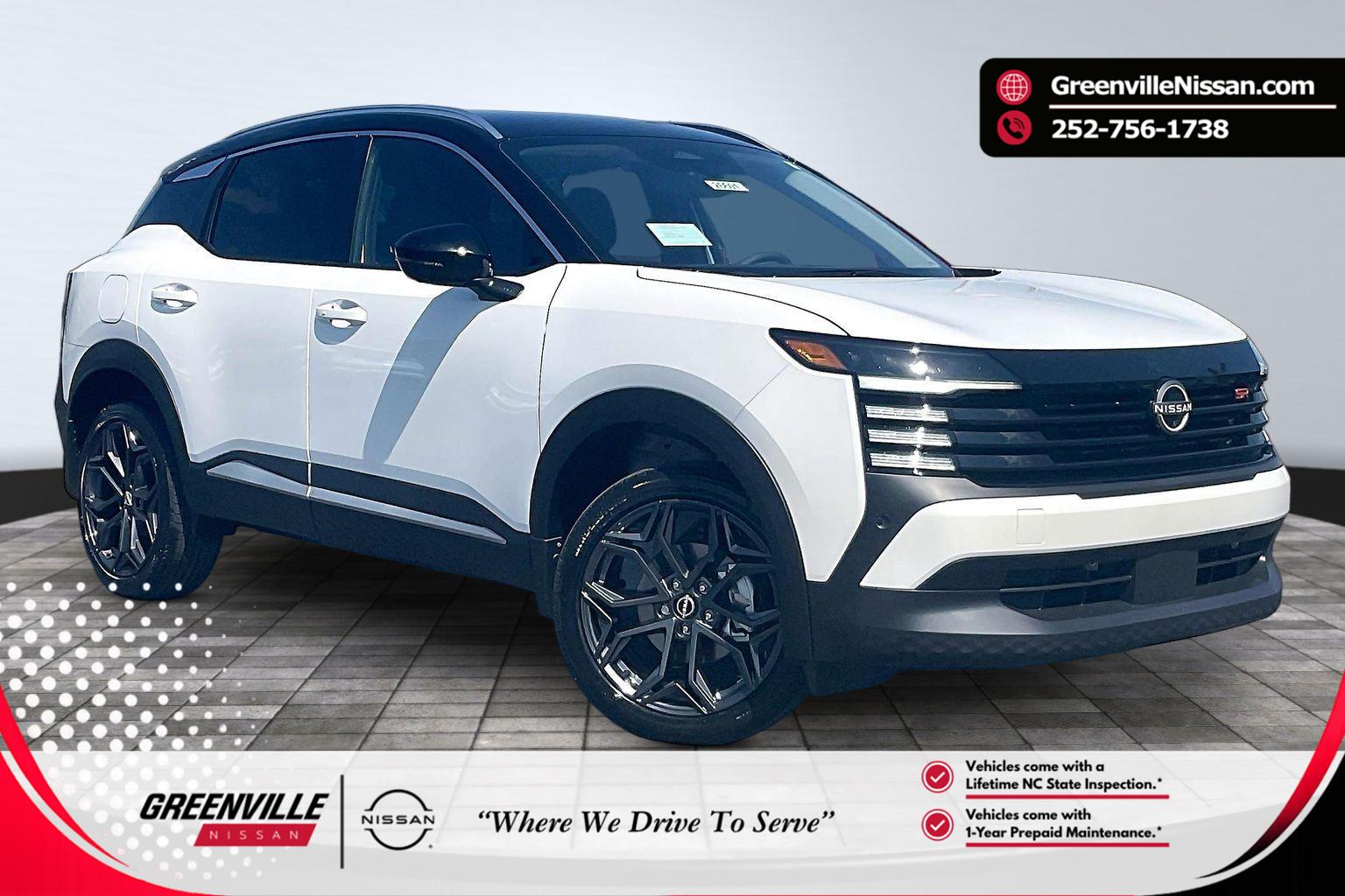 Aspen White Tricoat/Super Black 2026 Nissan Kicks SUV / Crossover Front-Wheel Drive Continuously Variable Transmission