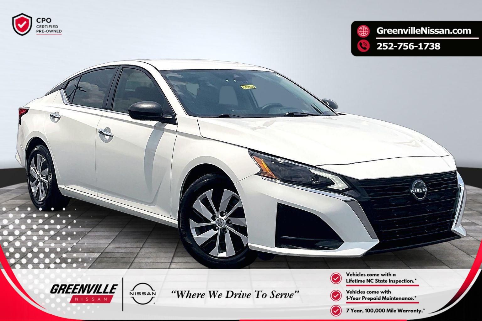 Glacier White 2025 Nissan Altima Sedan Front-Wheel Drive Continuously Variable Transmission