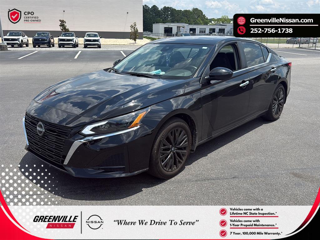 Super Black 2025 Nissan Altima Sedan Front-Wheel Drive Continuously Variable Transmission