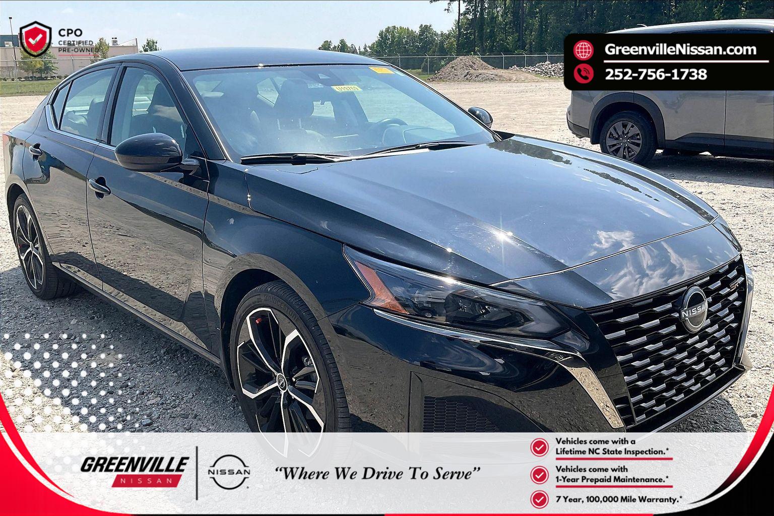 Super Black 2025 Nissan Altima Sedan Front-Wheel Drive Continuously Variable Transmission