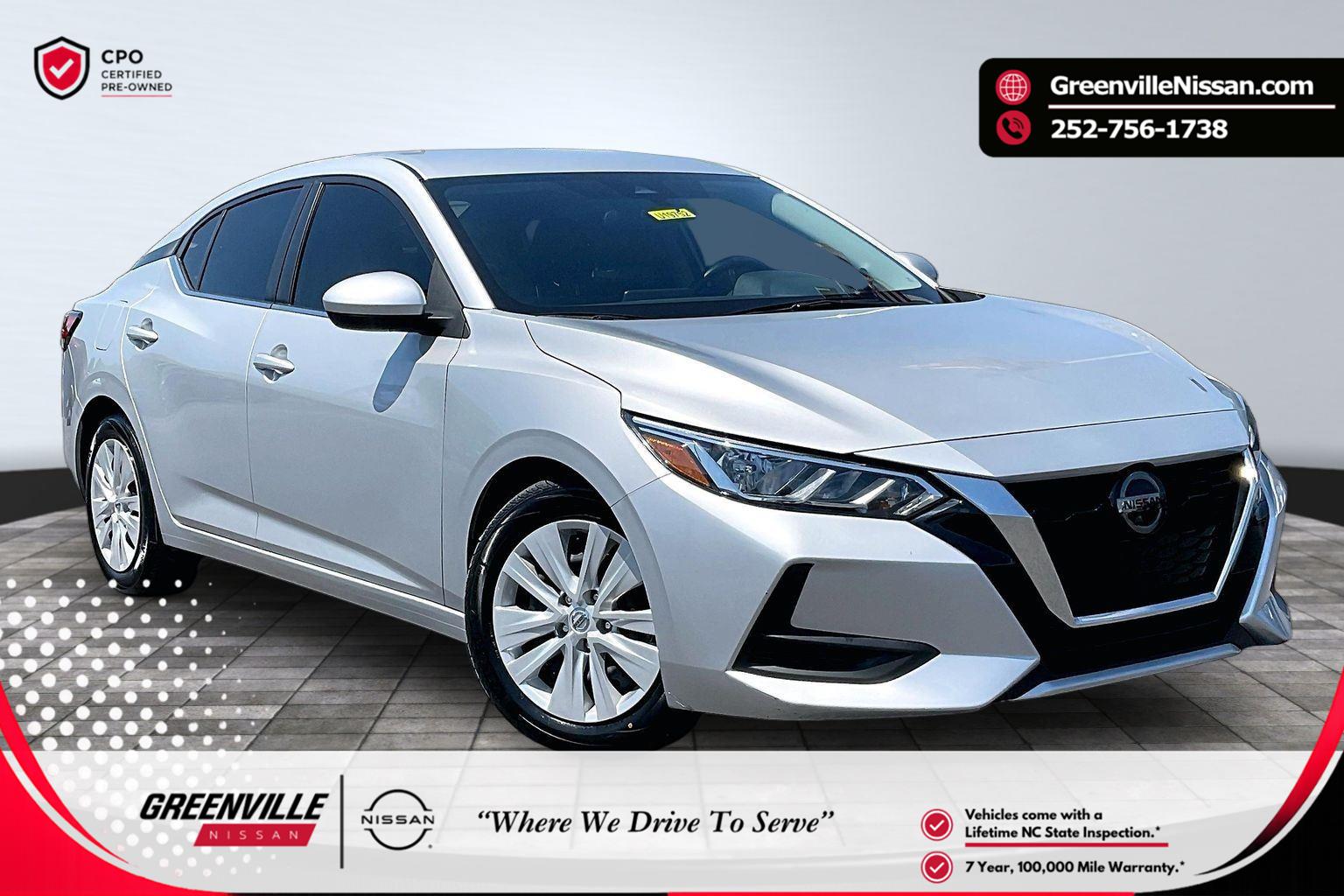 Brilliant Silver Metallic 2023 Nissan Sentra Sedan Front-Wheel Drive Continuously Variable Transmission