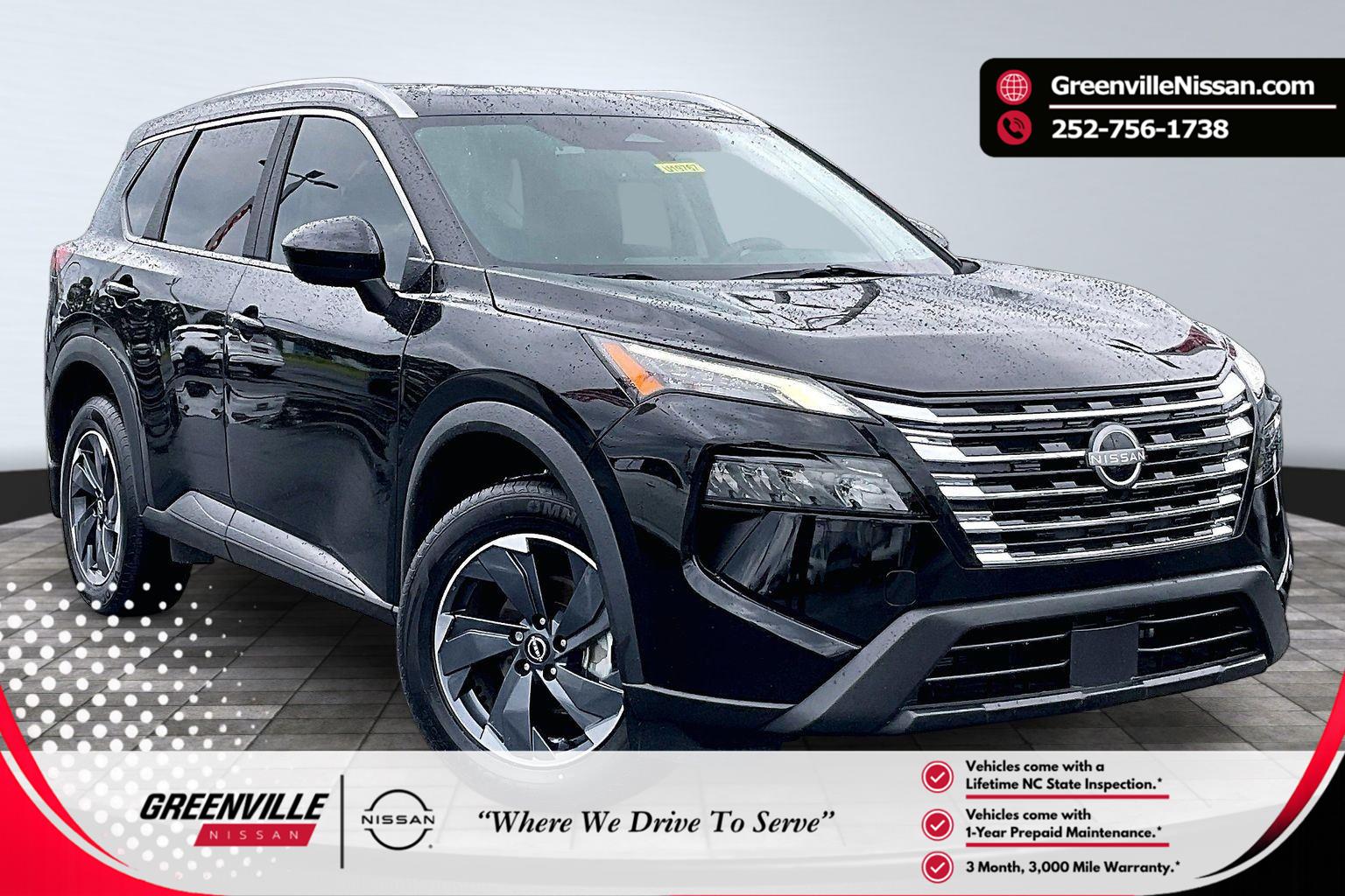 Super Black 2024 Nissan Rogue SUV / Crossover Front-Wheel Drive Continuously Variable Transmission