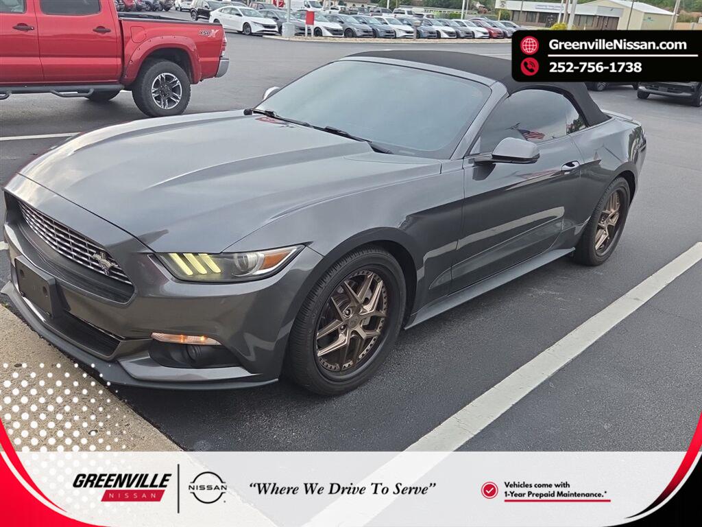 Gray (Magnetic) 2016 Ford Mustang Convertible Rear-Wheel Drive 6-Speed Manual