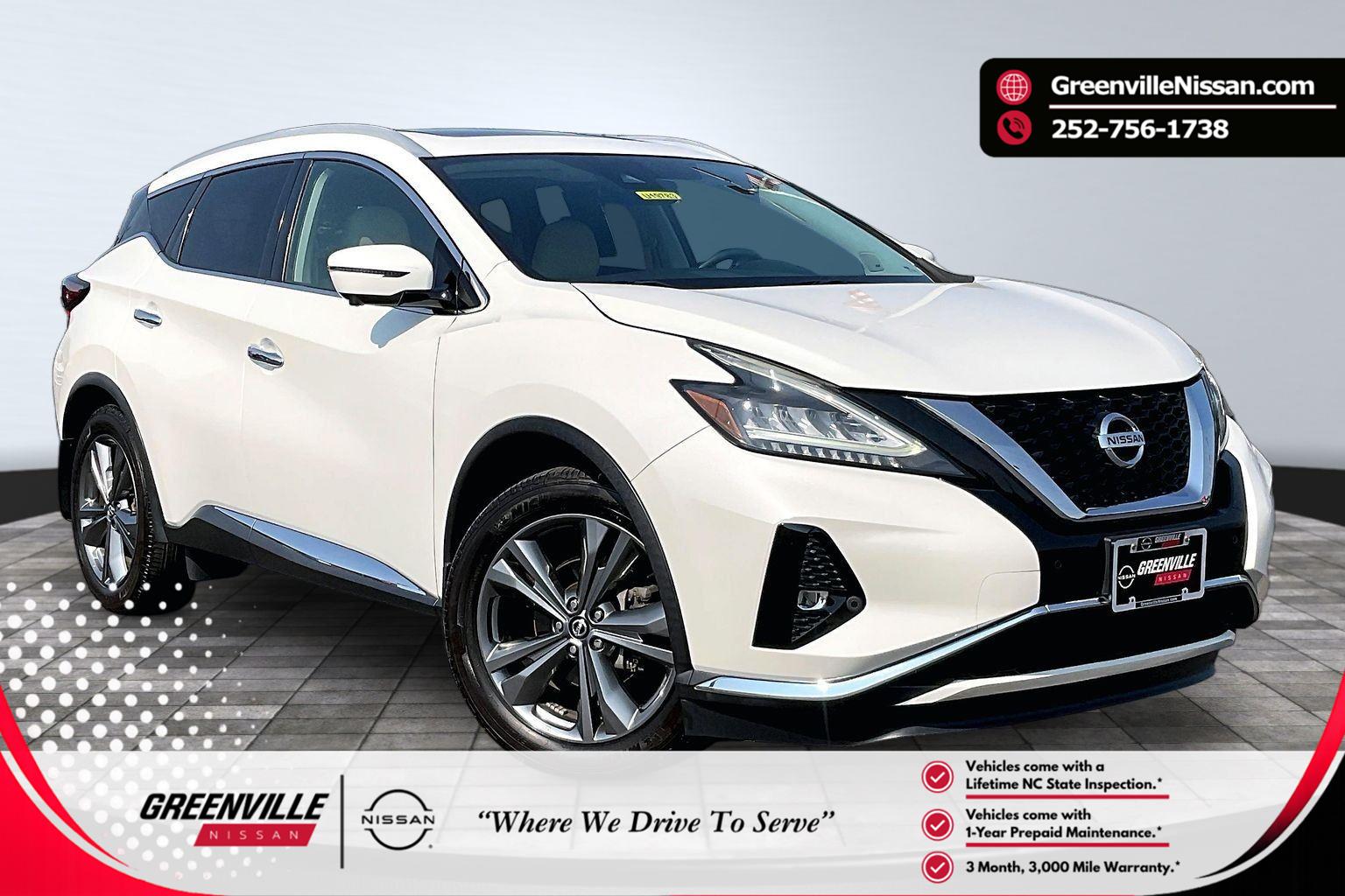 Pearl White Tricoat 2019 Nissan Murano SUV / Crossover All-Wheel Drive Continuously Variable Transmission