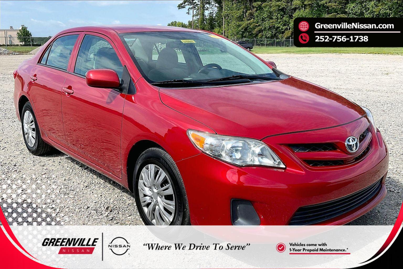Barcelona Red Metallic 2013 Toyota Corolla Sedan Front-Wheel Drive 4-Speed Automatic