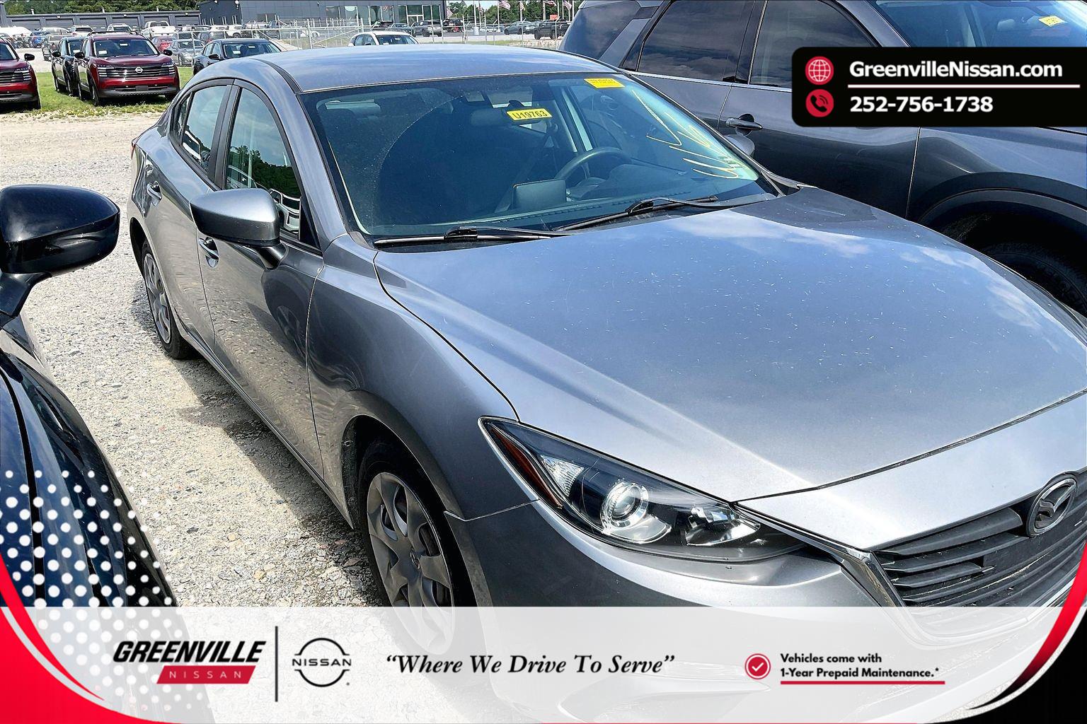 Liquid Silver Metallic 2015 Mazda MAZDA3 Sedan Front-Wheel Drive Automatic