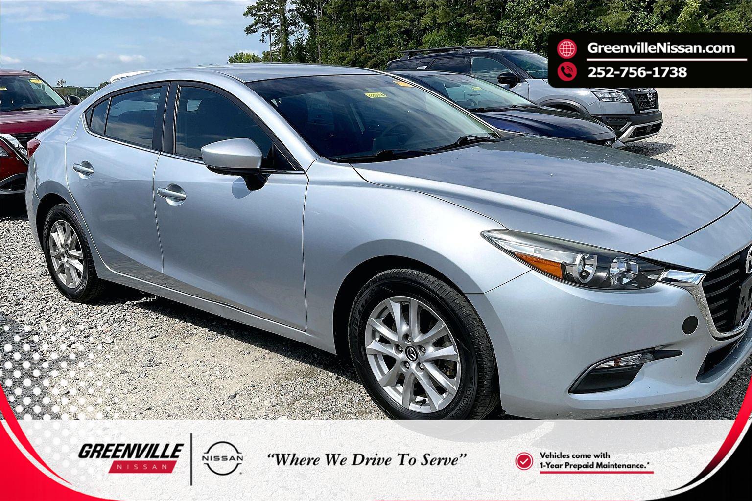 Sonic Silver Metallic 2017 Mazda MAZDA3 Sedan Front-Wheel Drive Automatic