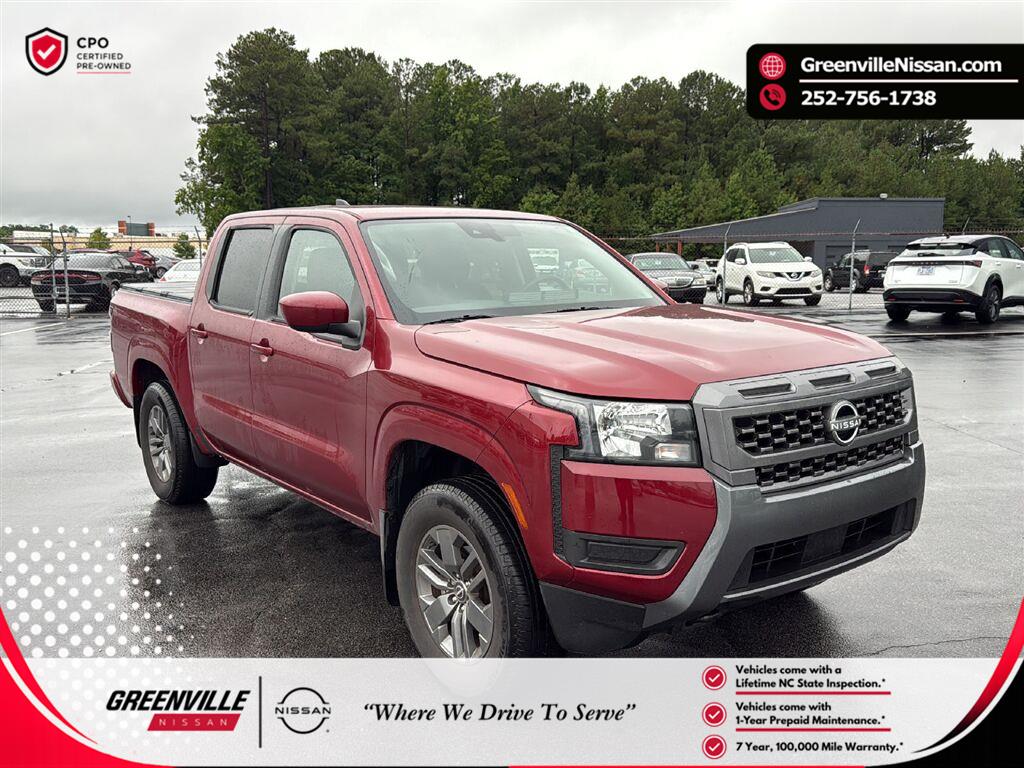 Cardinal Red Metallic Tricoat 2025 Nissan Frontier Pickup Truck Four-Wheel Drive Automatic