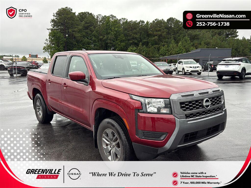 Cardinal Red Metallic Tricoat 2025 Nissan Frontier Pickup Truck Four-Wheel Drive Automatic
