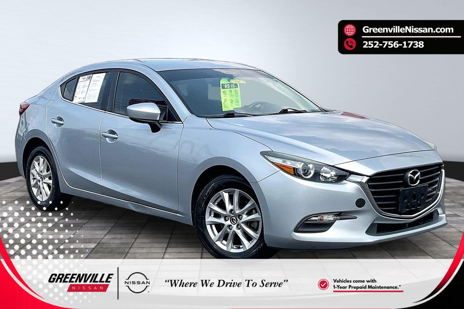 Sonic Silver Metallic 2017 Mazda MAZDA3 Sedan Front-Wheel Drive Automatic