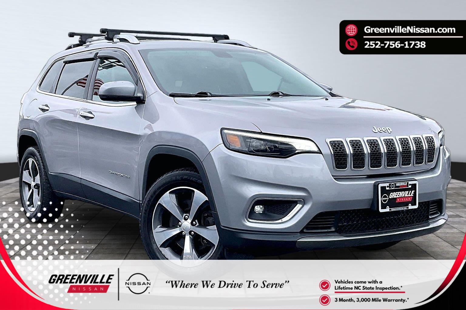 Billet Silver Metallic Clearcoat 2019 Jeep Cherokee SUV / Crossover Four-Wheel Drive 9-Speed Automatic