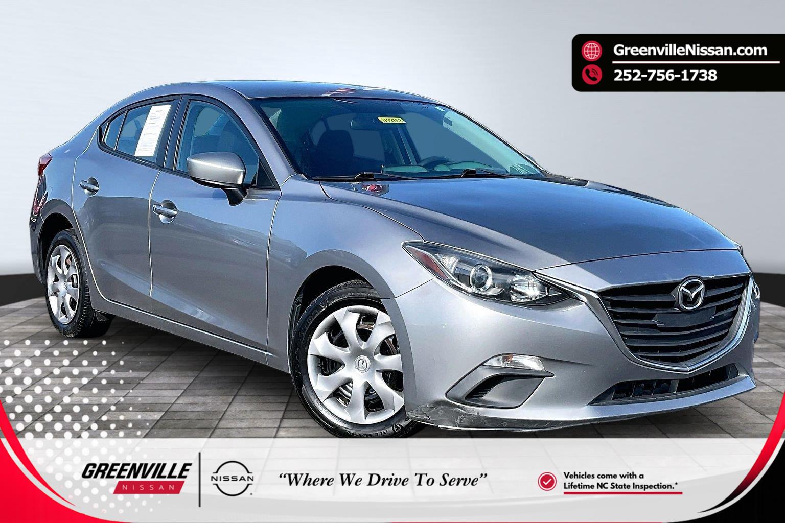 Liquid Silver Metallic 2015 Mazda MAZDA3 Sedan Front-Wheel Drive Automatic