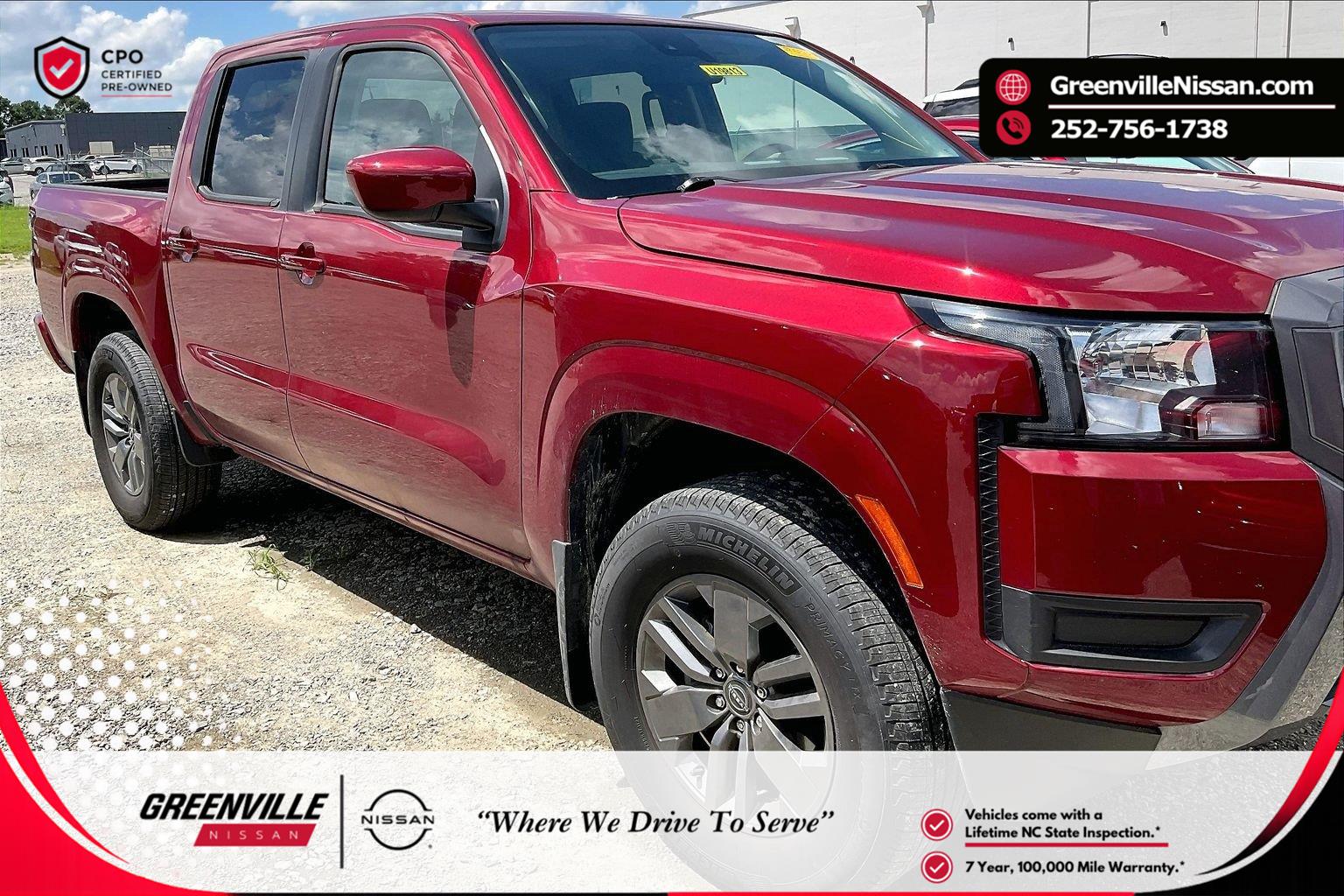 Cardinal Red Metallic Tricoat 2025 Nissan Frontier Pickup Truck Four-Wheel Drive Automatic