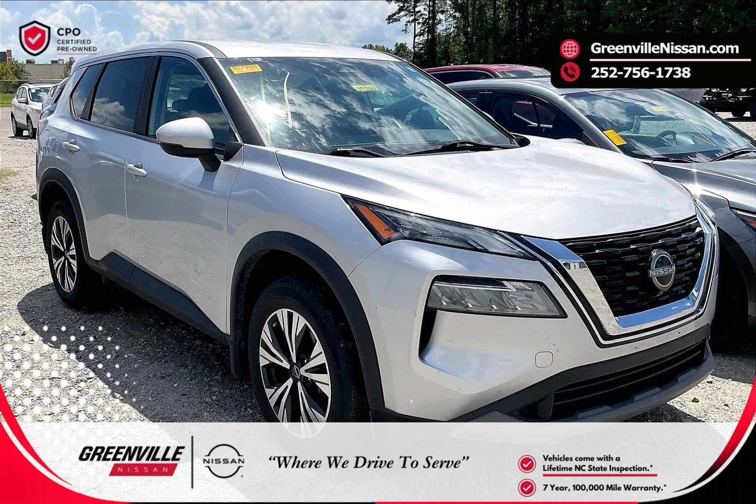 Brilliant Silver Metallic 2023 Nissan Rogue SUV / Crossover Front-Wheel Drive Continuously Variable Transmission