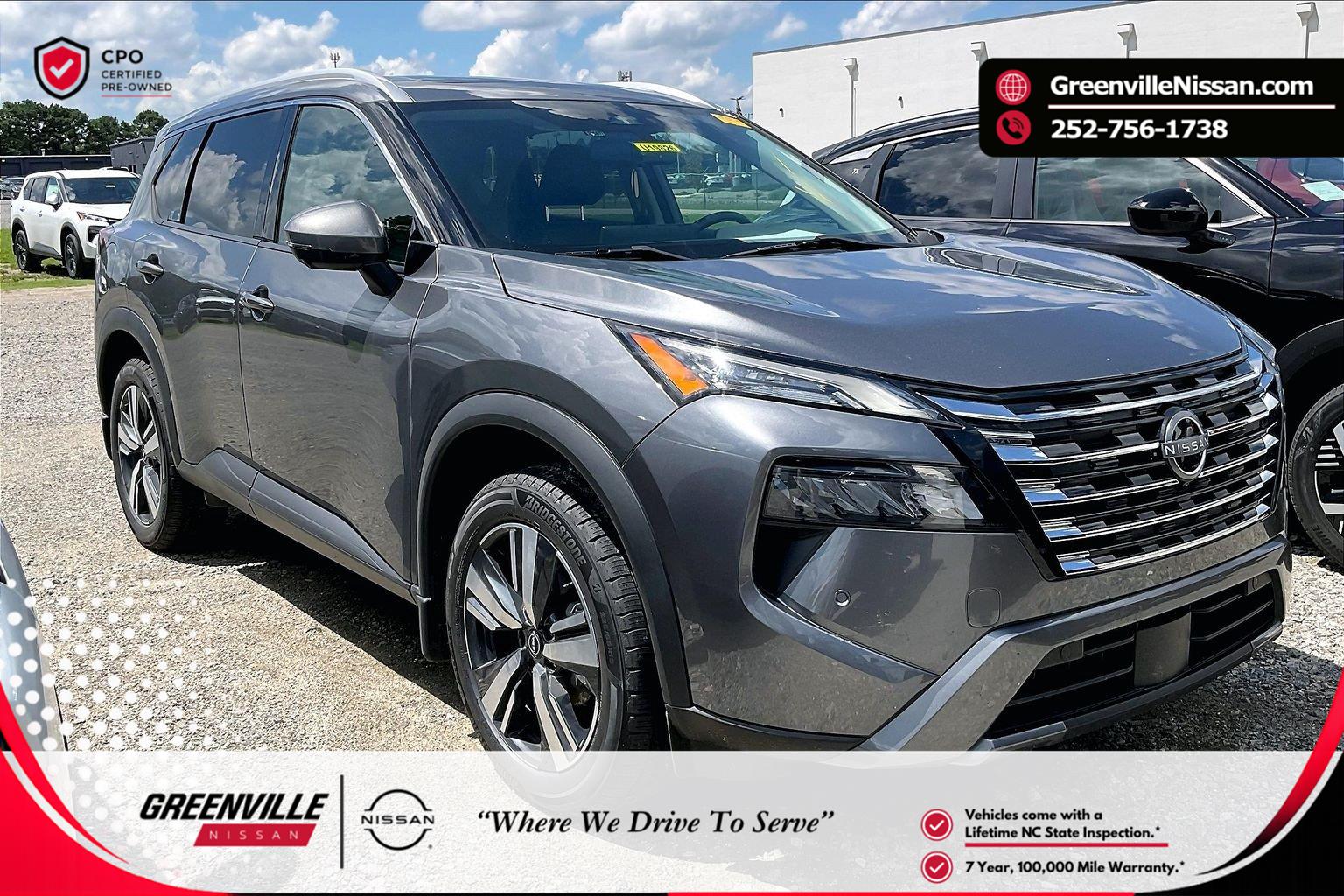 Gray (Gun Metallic) 2024 Nissan Rogue SUV / Crossover Front-Wheel Drive Continuously Variable Transmission
